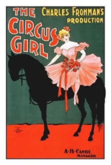 Images Dated 9th August 2019: vintage circus poster art