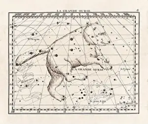 Vintage constellation illustration from the early 18th century