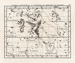 Vintage constellation illustration from the early 18th century