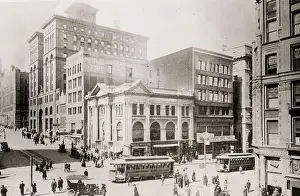 Press Prints: Vintage early 20th century press photograph: Financial District