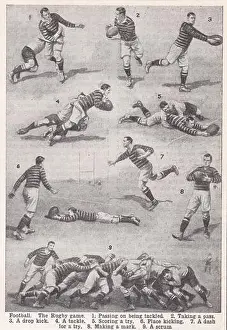 Positions Prints: Vintage illustrations of Rugby, 1930s