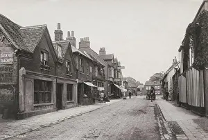 Vintage late 19th/early 20th century photograph: 1892 - Spital Street, Great Marlow, Buckinghamshire
