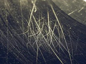 Analog Prints: Vintage looking Badly damaged scratched vinyl record vintage analog music recording medium