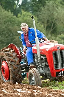 A vintage Massey Ferguson tractor at the 65th Stoke Bliss and District Agricultural Society's annual Ploughing Match