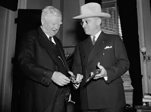 Missouri Prints: Vintage photo of US Vice President John Nance Garner (left)