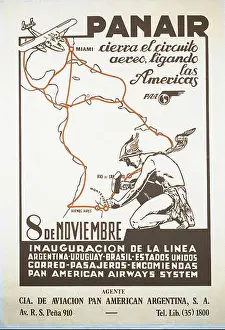 Airlines Prints: This vintage poster promotes Panair