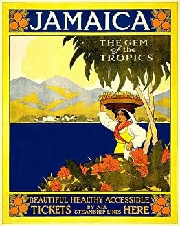 Wish You Were Here Collection: A vintage travel poster for Jamaica