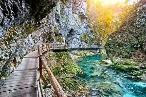 Images Dated 22nd October 2018: Vintgar Gorge, Triglav National Park, Julian Alps, Slovenia