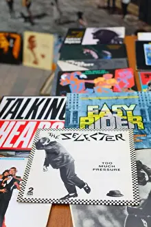 Covers Prints: vinyl records at The Classic Car Boot Sale in London