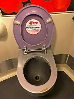 Toilet Prints: Virgin Trains talking toilet, Pendolino