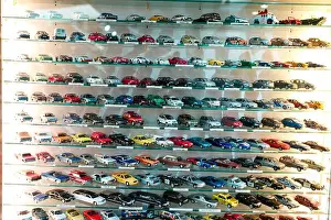 Twentieth Century Prints: Visitors explore the Cotswold Motoring Museum & Toy Collection in Bourton-on-the-Water