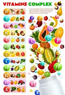 Maracuya Prints: Vitamins and minerals complex, vegetarian food