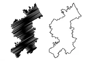 Black Vector Vectors Prints: Vizianagaram district (Andhra Pradesh State)
