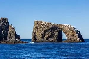Southern California Prints: Volcanic rock formations in the Channel Islands National Park, California