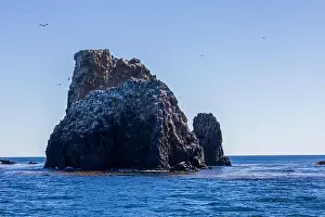 Southern California Prints: Volcanic rock formations in the Channel Islands National Park, California
