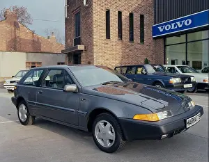 Selling Prints: Volvo Car dealership, in Wakefield, in 1988, West Yorkshire, Northern England, UK