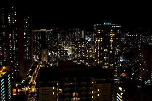 Honeymoon Prints: Waikiki by night