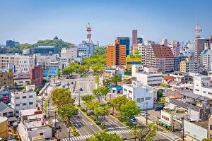 Images Dated 17th April 2014: Wakayama City, Japan downtown skyline in the day