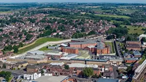 Wakefield prison Aerial view of the prison complex in Wakefield west Yorkshire