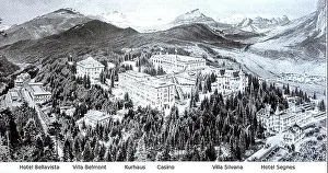 Swiss Alps Prints: Waldhaus Flims Übersicht