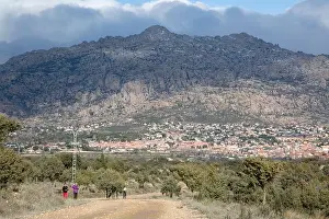 Sierra Prints: Walkers in Pedriza and Manzanares el Real, Guadarrama National Park; Madrid; Spain