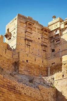 Images Dated 27th February 2013: Part of walls of Jaisalmer Fort, Jaisalmer, Rajasthan, India