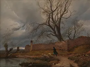 Restless Prints: Wanderer in the Storm, 1835, Oil on canvas