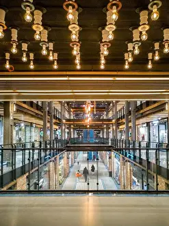 Shopping Center Prints: Warsaw, Poland - March 2022: Powisle Power Plant renovated to modern exclusive mall
