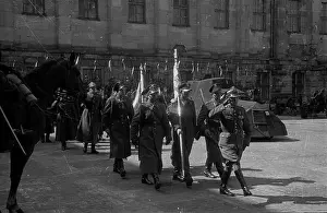 Ulan Prints: Warszawa, 1947-04-13. Uroczyste rozwi¹zanie 1 Warszawskiej Dywizji Kawalerii