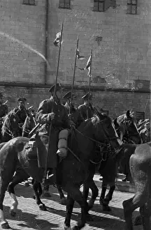 Ulan Prints: Warszawa, 1947-04-13. Uroczyste rozwi¹zanie 1 Warszawskiej Dywizji Kawalerii