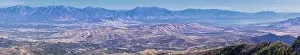 American Fork Prints: Wasatch Front Rocky Mountain landscapes from Oquirrh range looking at Utah Lake during fall