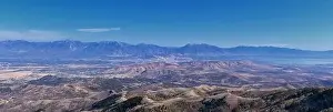 American Fork Prints: Wasatch Front Rocky Mountain landscapes from Oquirrh range looking at Utah Lake during fall