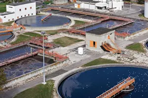 Skimmer Prints: Wastewater treatment plant in Lisbon, Portugal