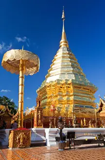 Chedi Prints: Wat Doi Suthep, Chiang Mai, Thailand
