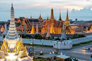 Wat Phra Kaew, Temple of the Emerald Buddha, Bangkok, Thailand. Wat Phra Kaew is famous temple in Thailand