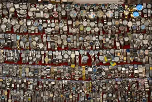 Watches Prints: Watches on street Antalya Mediterranean coast Turkey Asia