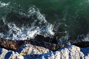 Tourism Australia Prints: Water coast waves background. Nature water