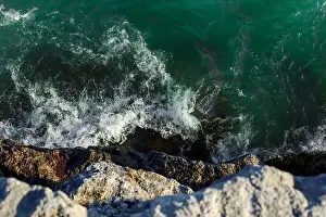 Tourism Australia Prints: Water coast waves background. Nature water