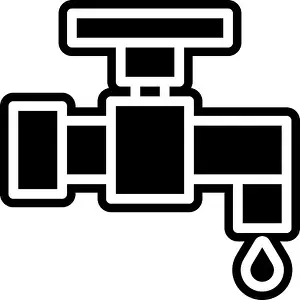 Bathroom Prints: Water faucet water faucet icon