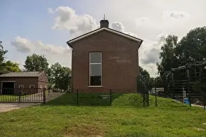 water pump station Gemaal Moerdijk along Hollands Diep in the Netherlands