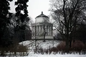 Water Tower Prints: The water tower in the Saxon Garden - Ogród Saski - a public garden in central Warsaw