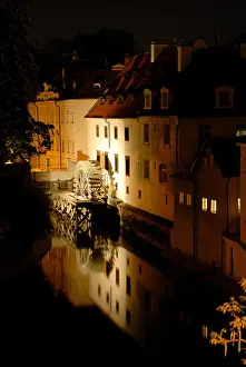 Moods Prints: Water mill on the Vltava river, Prague, Czech Republic, Europe