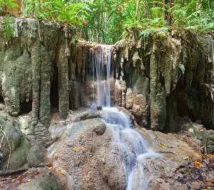 Wonderful Prints: Part of Waterfall Erawan in Kanchanaburi, Thailand