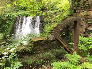 Brook Prints: Waterfall at Naden Brook, Rochdale