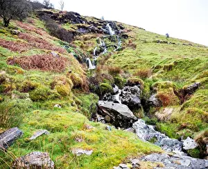 Beauty Day Prints: Waterfall and river at Ystad Ybytsy Estate in Wales - United Kingdom