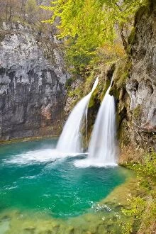 Images Dated 23rd October 2012: Waterfalls in Plitvice Lakes National Park, Croatia, UNESCO