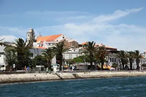 Algarve Prints: Waterfront promenade in Lagos, Algarve Portugal