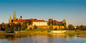 Vistula Prints: Wawel Castle overlooking Vistula River, Krakow, Poland