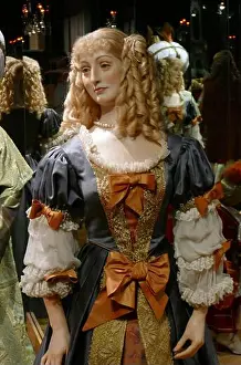 Mistress Prints: Waxwork figure depicting Louise de La Valliere (1644 - 1710); mistress of Louis XIV of France from 1661 to 1667