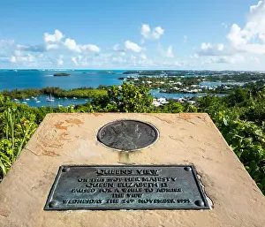 Elizabeth Prints: A waymark of the Queen's View, Gibbs Lighthouse, Bermuda